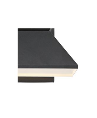 Whatley Rustic Industrial Outdoor Wall Light Fixtures Set of 2 Metal LED 6 1/4" for Post Exterior Barn Deck House