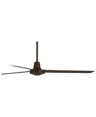 60" Turbina DC Bronze Ceiling Fan with 18" Downrod