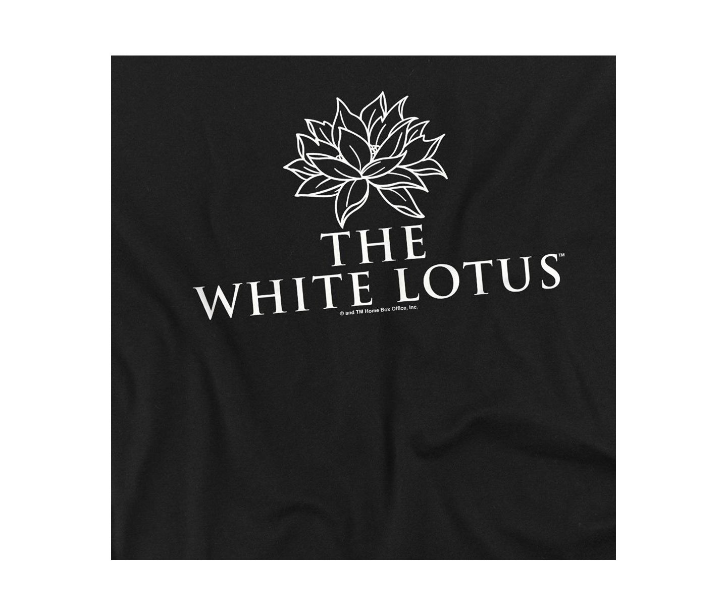 Мужская футболка Logovision The White Lotus Stacked Logo Darks, цвет: Чёрный — фото 2