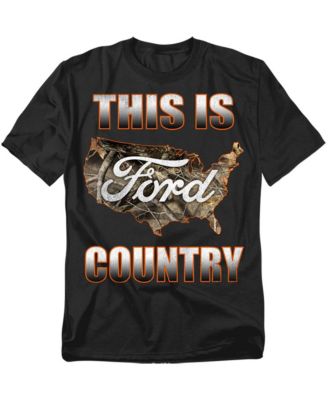 Big & Tall Ford Go Further Orange Camo T-Shirt