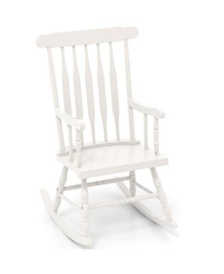 Wooden Rocking Chair Single Rocker Indoor Garden Patio Yard