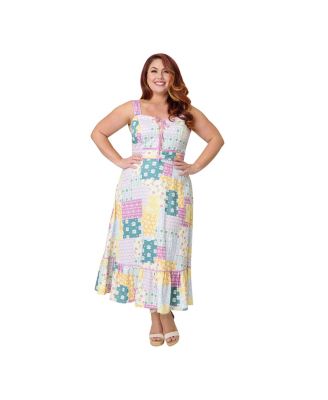 Plus Size Corset Midi Dress