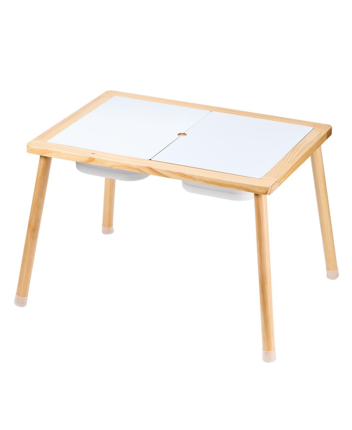 Детская игрушка Mecale Kids Sensory Table, 3 Foldable Storage Bins, Double-Sided Board, Indoor/Outdoor Sand and Water Play, Wooden — фото 9