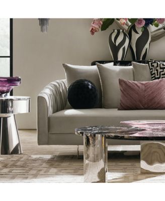 Checker Velvet Ball Pillow