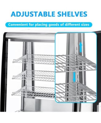 Countertop Refrigerated Display 5.2 Cu.Ft/146L Commercial Cake Display Refrigerator with Digital controller, LED display, LED Lighting