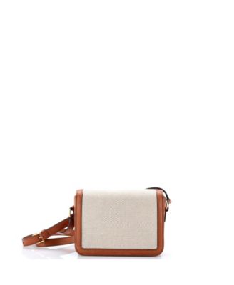 Teen Triomphe Shoulder Bag Canvas with Leather