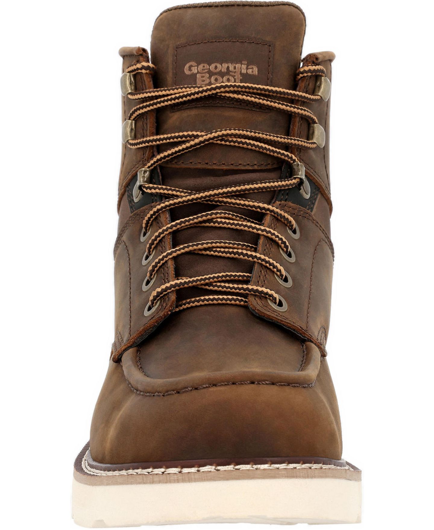 Мужские ботинки GEORGIA BOOT Core 37 Wedge Steel Toe Work Boot, цвет: Коричневый — фото 4