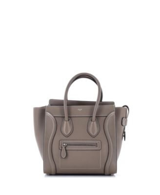 Micro Luggage Bag Grainy Leather