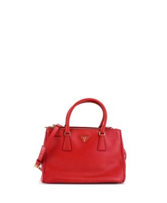 Small Double Zip Lux Tote Saffiano Leather
