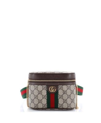 Small Ophidia Chain Belt Bag GG Coated Canvas