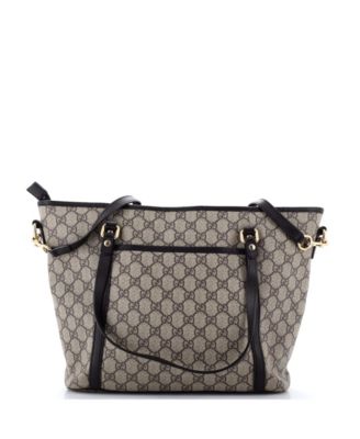 Medium Front Pocket Convertible Tote GG Coated Canvas