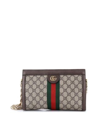 Small Ophidia Chain Shoulder Bag GG Coated Canvas