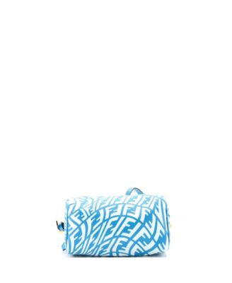 Mini Zip Shoulder Bag Vertigo Zucca Coated Canvas