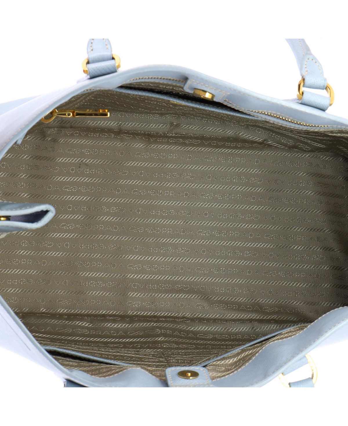 Pre-Owned Prada Large Lux Open Tote Saffiano Leather