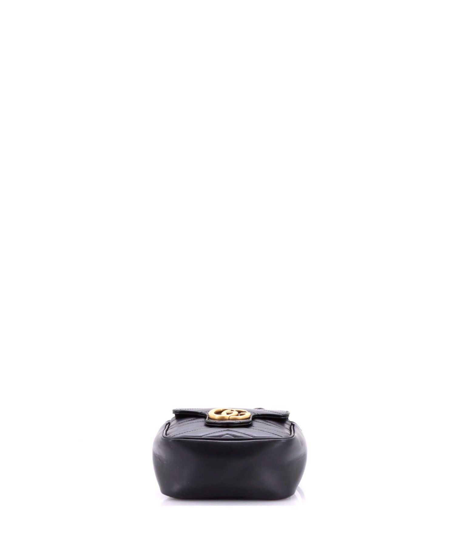 Mini GG Marmont Front Pocket Bucket Bag Matelasse Leather