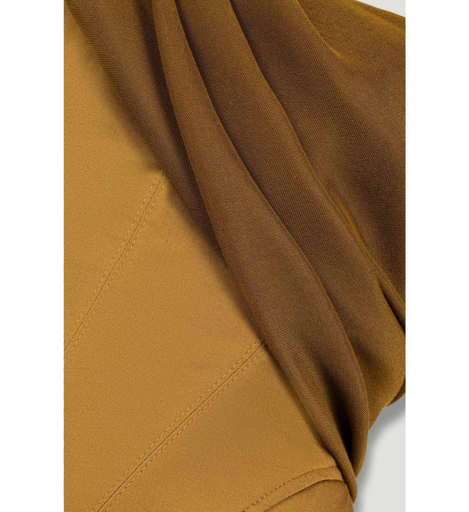 Women's One-Shoulder Draped Gabardine Bustier