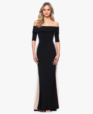 macy's xscape off the shoulder dress XSCAPE Women's Off-The-Shoulder Gown