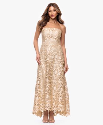 Women's Sleeveless Strapless Gown