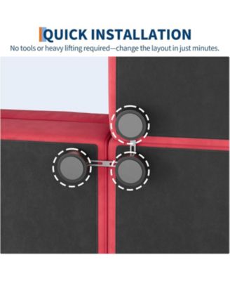 Modular Sectional Sofa- 7-Seater L-Shaped Couch with Movable Ottoman- Convertible Chenille Sofa