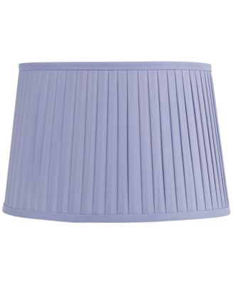 Mapo 14" Top x 17" Bottom x 11" High x 11" Slant Lamp Shade Replacement Lilac Drum Softback Washer Harp Finial