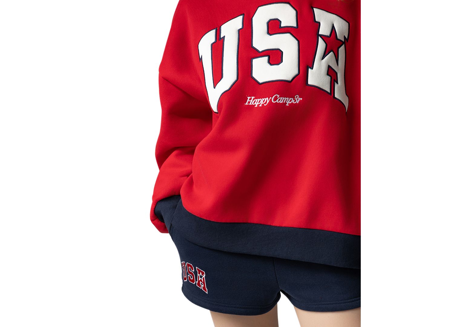 Women's USA Mock Neck Sweatshirt