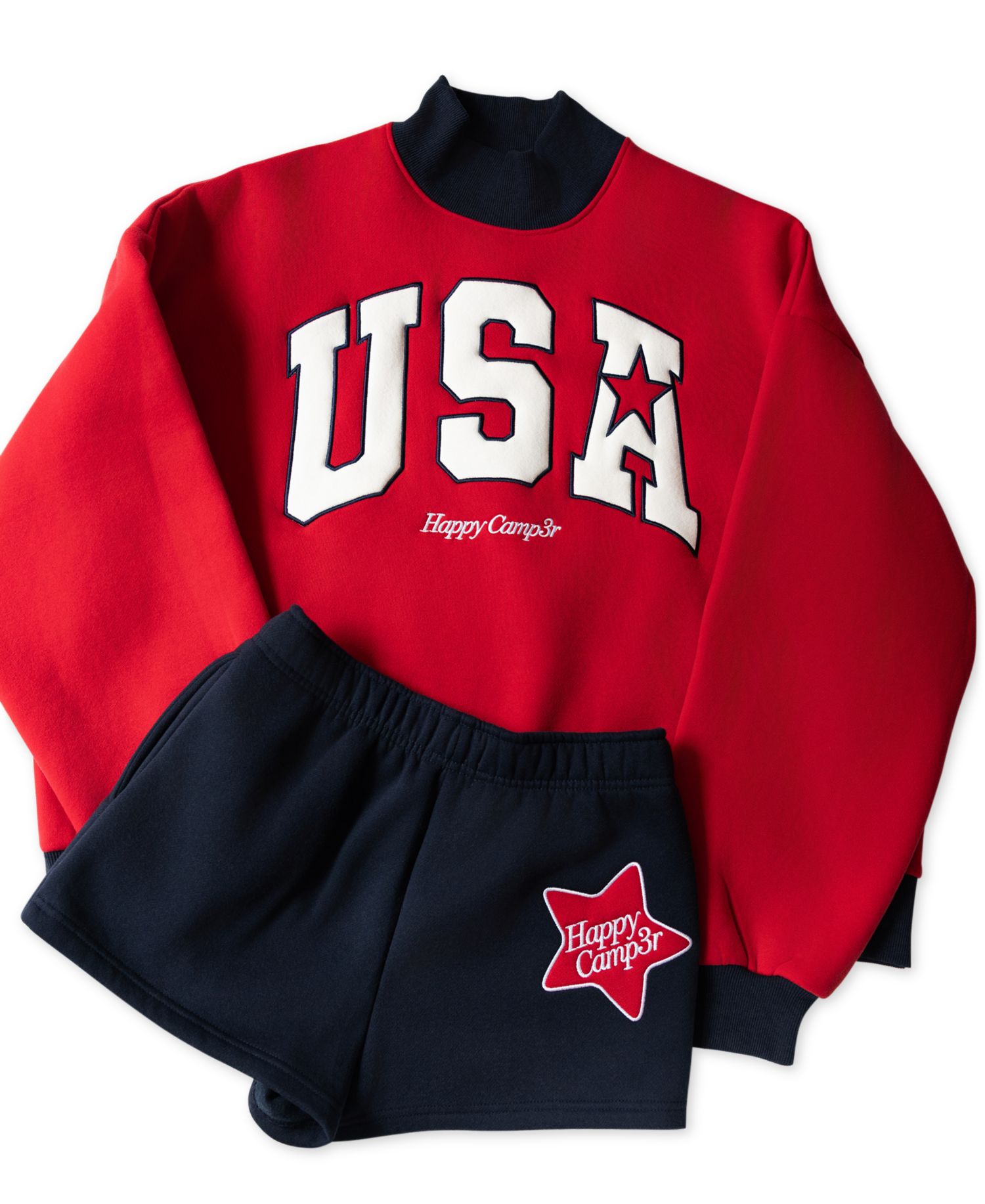 Women's USA Mock Neck Sweatshirt