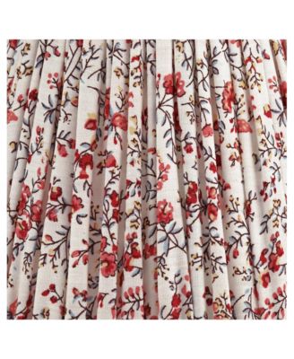 Nelle 3 1/2" Top x 6" Bottom x 5" High x 5" Slant Print Lamp Shade Replacement Set of 4 Floral Clip On Candelabra