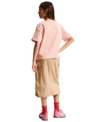 Girls' 7-16 Sportswear Essential Cotton Swoosh Logo T-Shirt