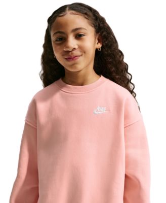 Sportswear Big Girls Club Fleece Oversized-Fit Sweatshirt 