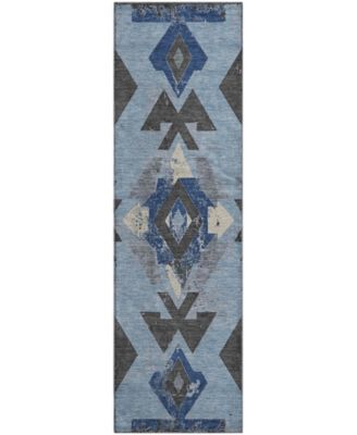 Mayfield Machine Washable AMF1882 2'3" x 7'6" Runner Area Rug