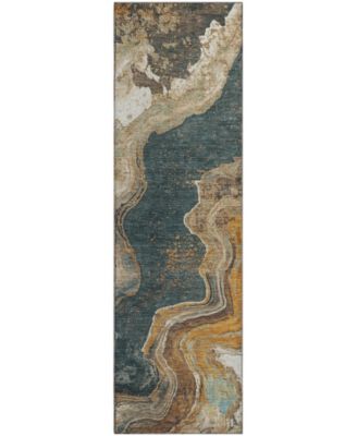 Mayfield Machine Washable AMF1907 2'3" x 7'6" Runner Area Rug