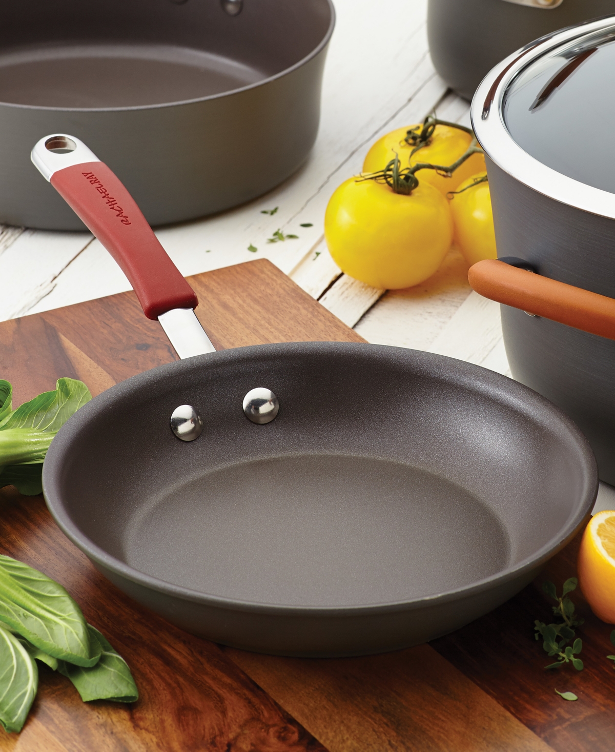 Rachael Ray Cucina 2-piece Nonstick Frying Pan Set In Agave Blue