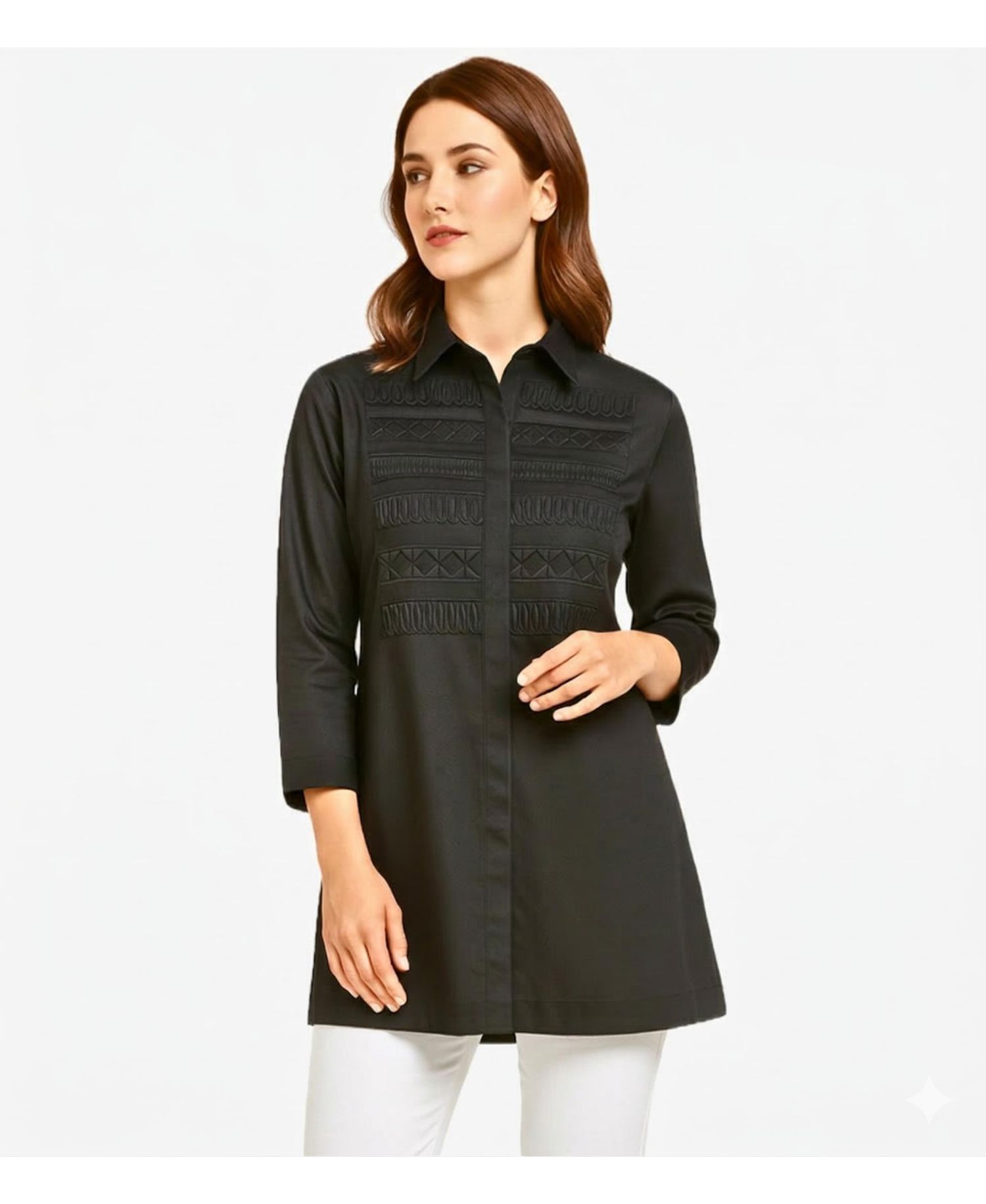 Women's Handmade Button-Front Pitch Perfect Tunic