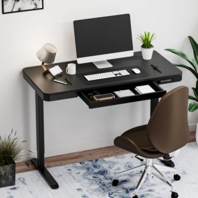 EW2 48"x24" Electric Height-Adjustable Desk with Spacious Drawer - Quick Install