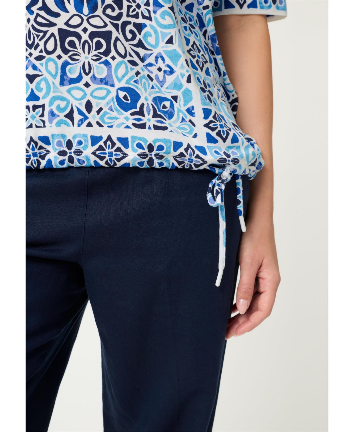 Women's Panneaux Tile Print T-Shirt