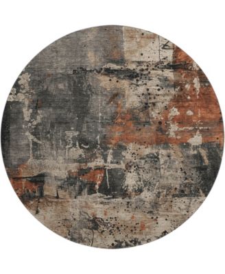 Mayfield Machine Washable AMF1839 8' x 8' Round Area Rug