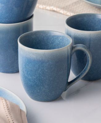 Colorwave Kiln Azure Mugs, Set of 4
