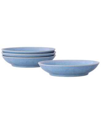 Colorwave Kiln Azure Coupe Pasta Bowls, Set of 4