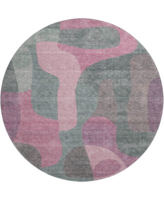 Mayfield Machine Washable AMF1867 8' x 8' Round Area Rug