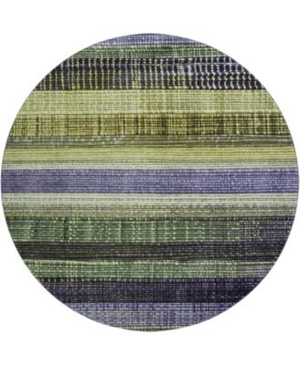 Mayfield Machine Washable AMF1873 8' x 8' Round Area Rug