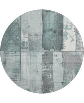 Mayfield Machine Washable AMF1877 8' x 8' Round Area Rug
