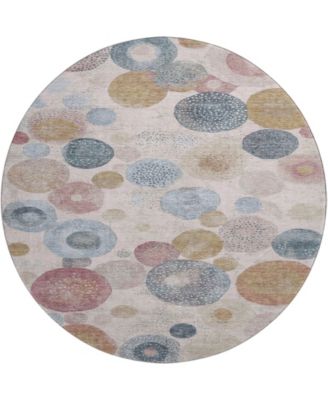 Mayfield Machine Washable AMF1896 8' x 8' Round Area Rug