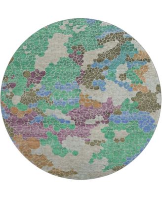 Mayfield Machine Washable AMF1906 8' x 8' Round Area Rug