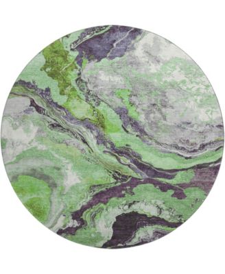 Mayfield Machine Washable AMF1908 8' x 8' Round Area Rug