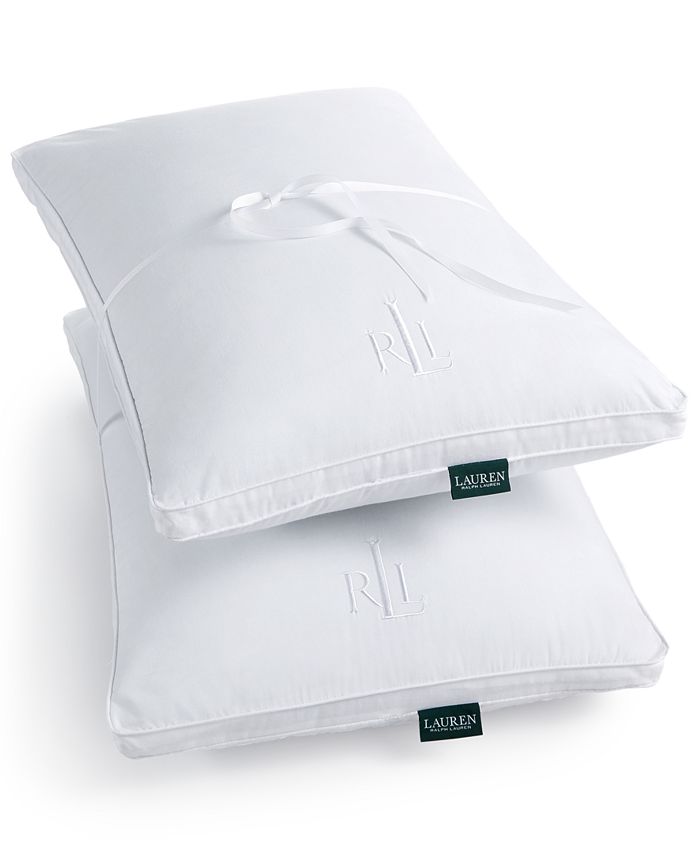 Lauren Ralph Lauren Bronze Comfort Standard Down Alternative Gusset Pillows,  Twin Pack, LiteLoft® Fiberfill & Reviews - Pillows - Bed & Bath - Macy's