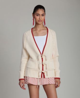 Women's Intarsia Lobster Long-Sleeve Sweater