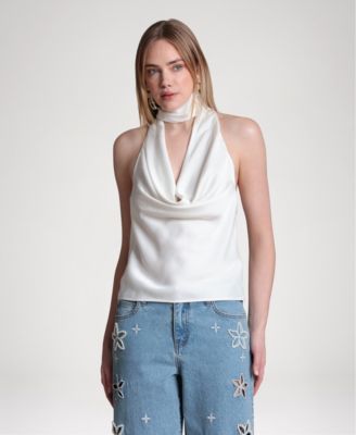 Women's Long-Tie Halter Top