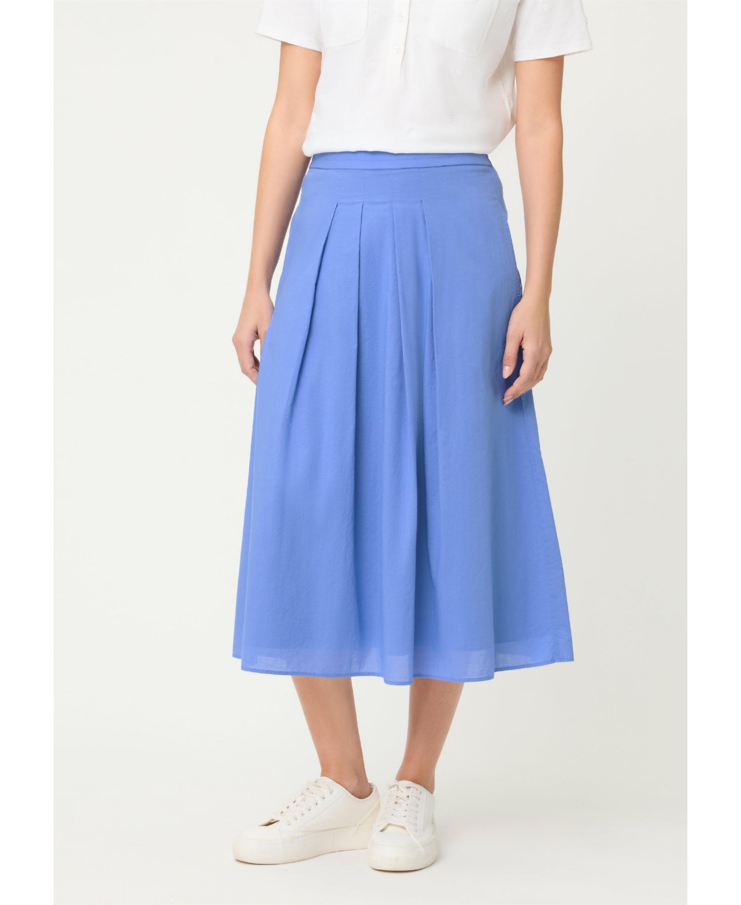 Women's Pleated Midi Skirt