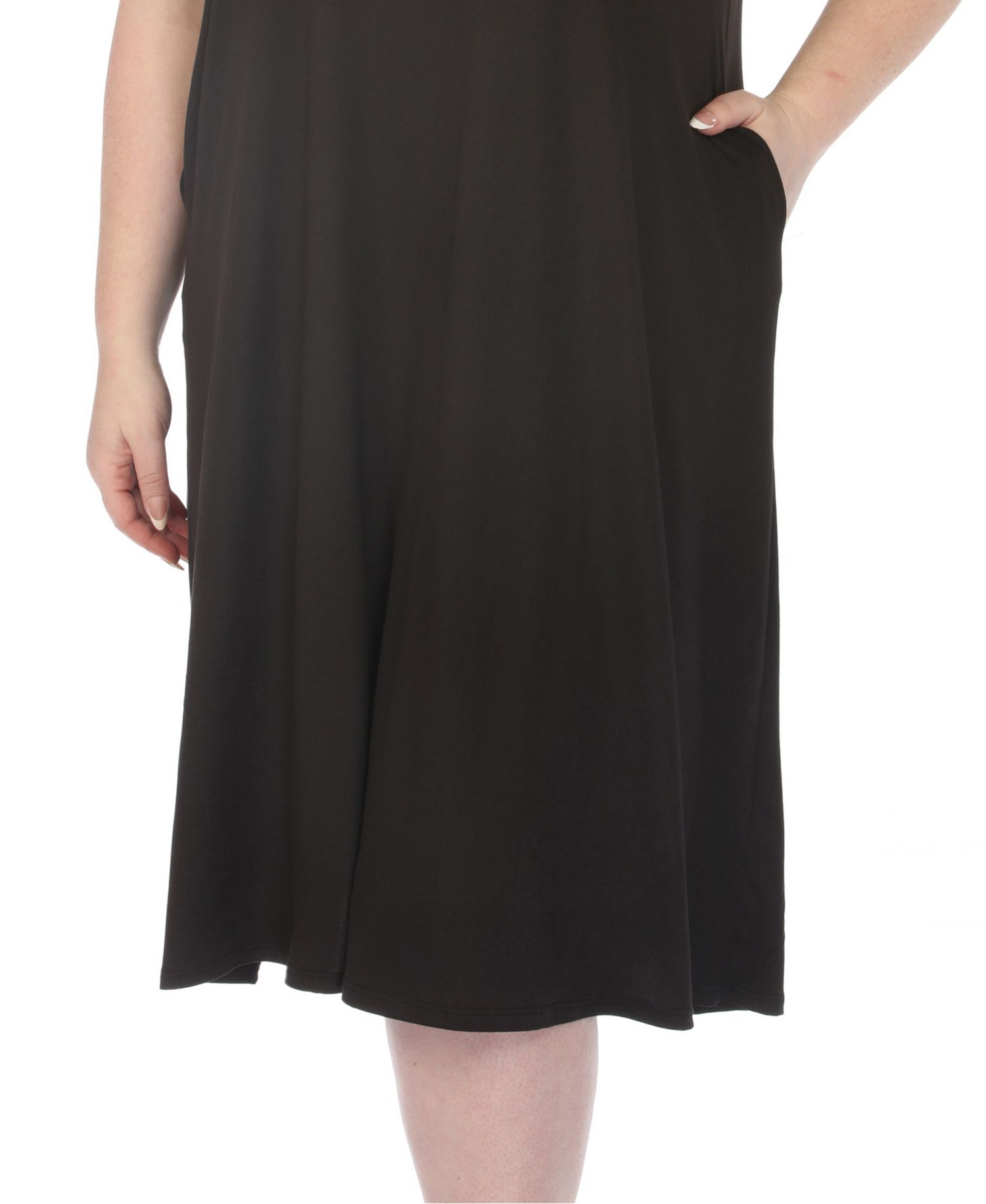 Plus Size Tee Swing Midi Dress