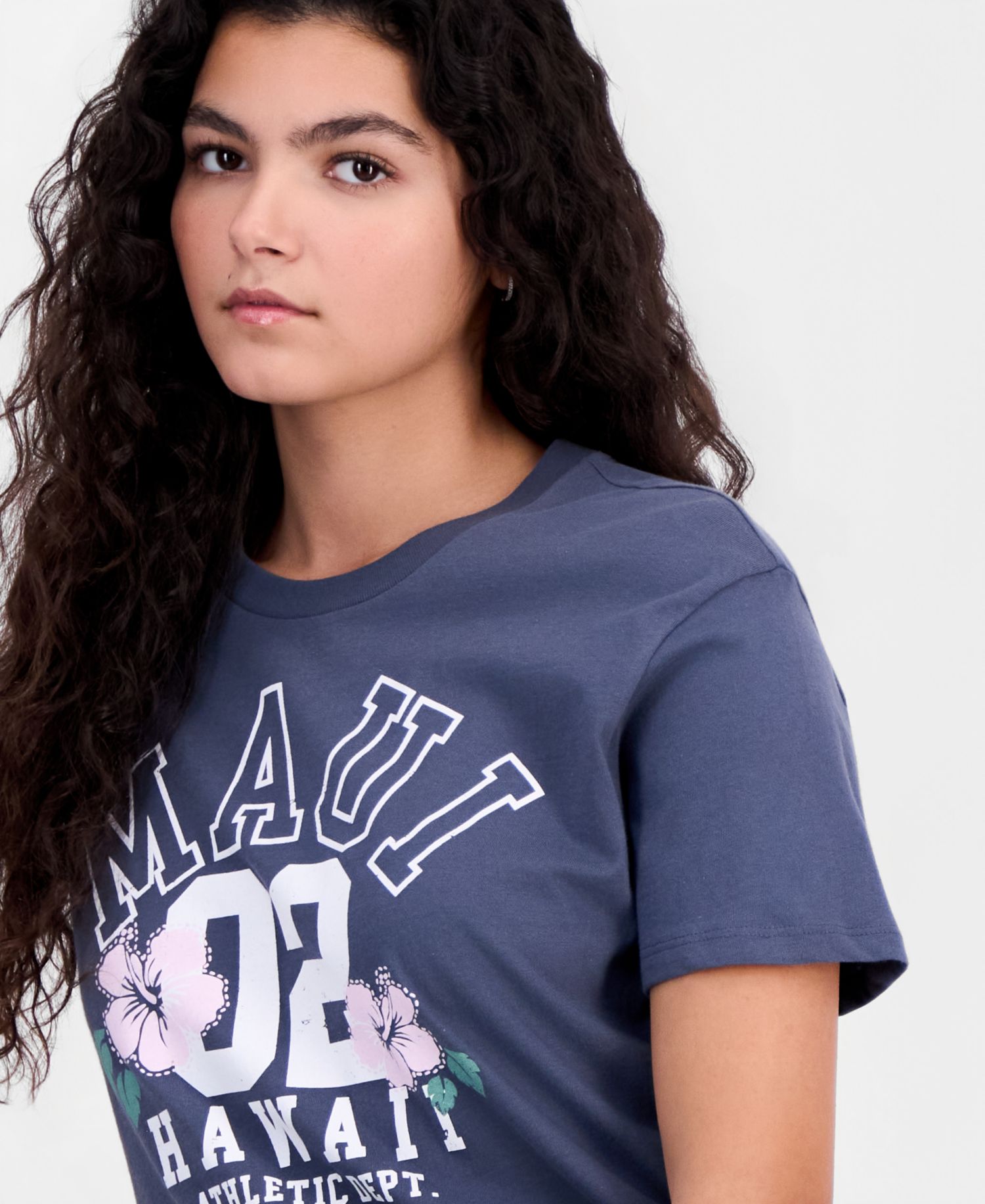 Juniors' Maui Graphic Cotton T-Shirt
